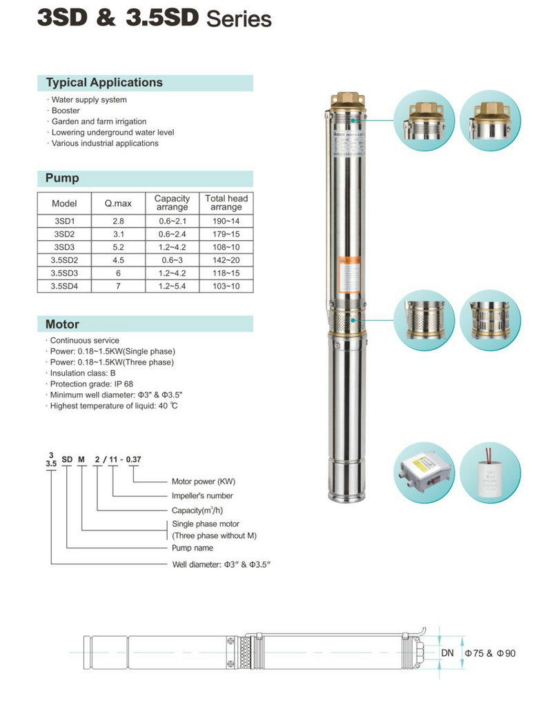 JT stainless steel open well submersible pump price convenient operation for Lowering-2